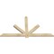 Ekena Millwork Kennewick Rough Sawn Timber Gable Bracket, Douglas Fir, 72"W x 39"H x 2"D x 4"F, 13/12 Pitch GBW072X39X0204KEN00RDF - alternate 3